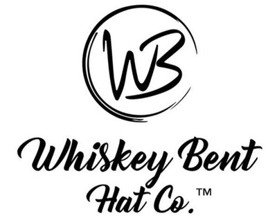 Logo of Whiskey Bent Hat Co. with a stylized 'WB' on a white background